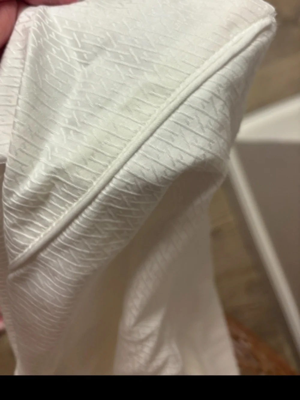 Boll & Branch Diamond Textured Duvet Cover White Full Queen Organic Cotton